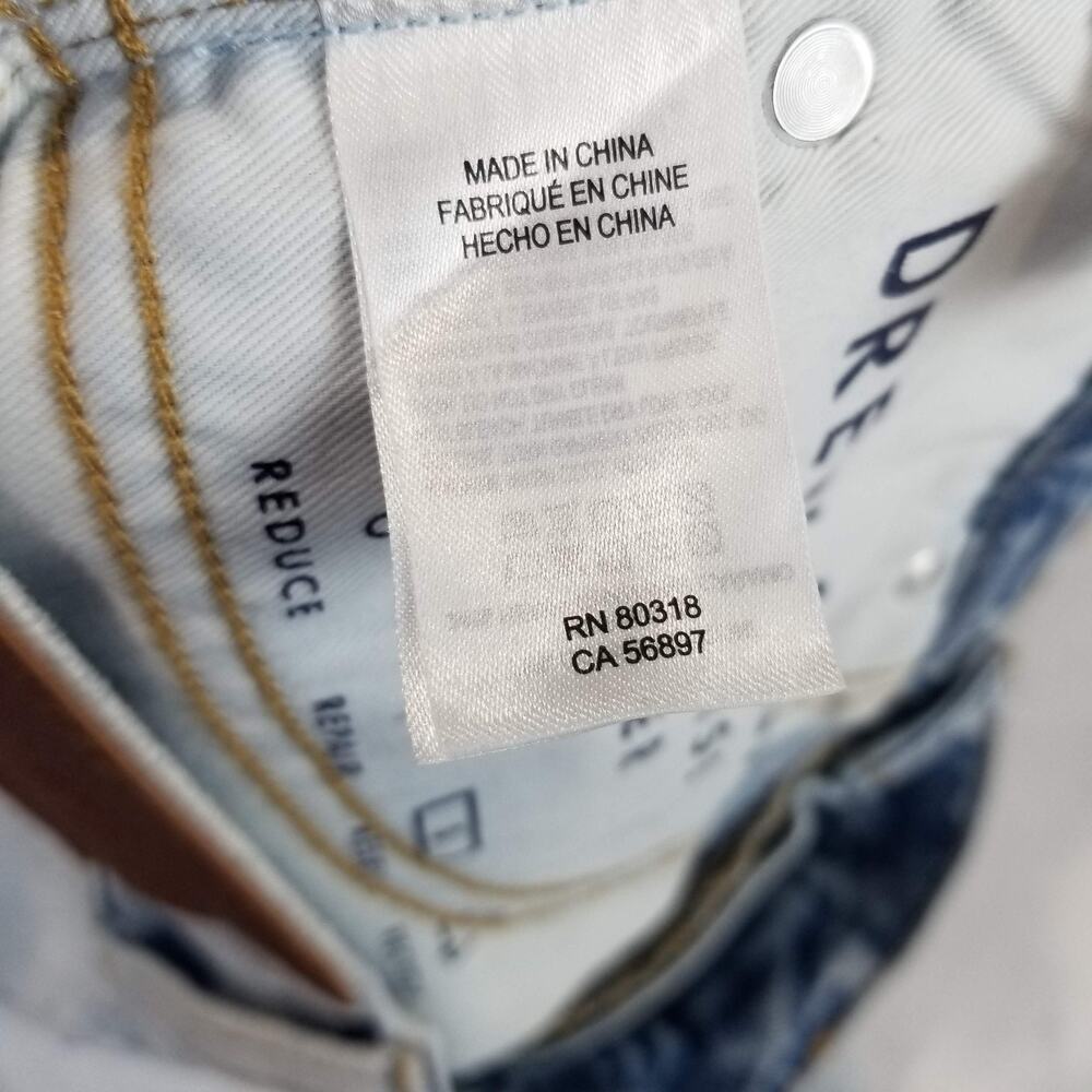 Lucky Brand Jeans Womens 6 28R Light Wash Drew Mom High Rise Tapered Denim Pants - Picture 9 of 15